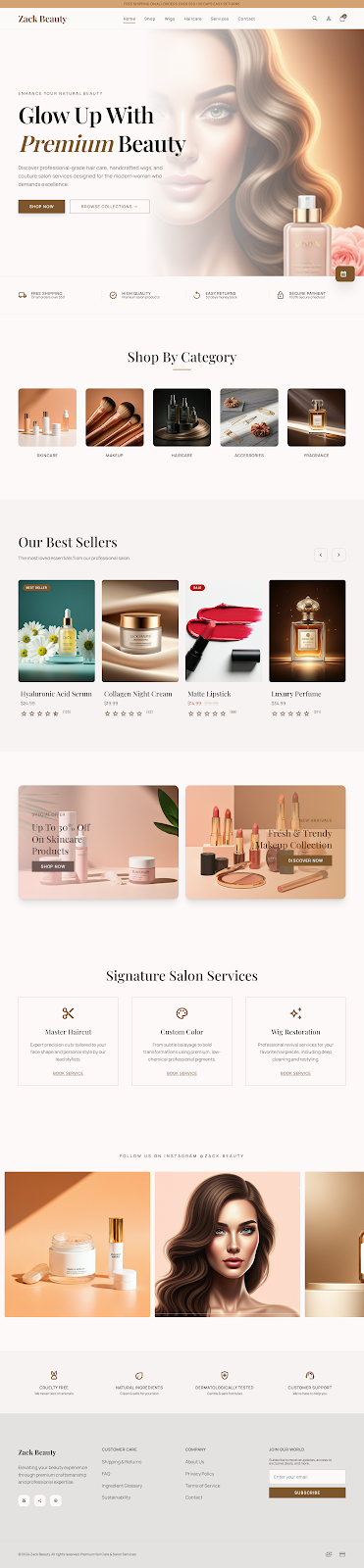 Zack Beauty — Luxury Hair &amp; Beauty E-commerce