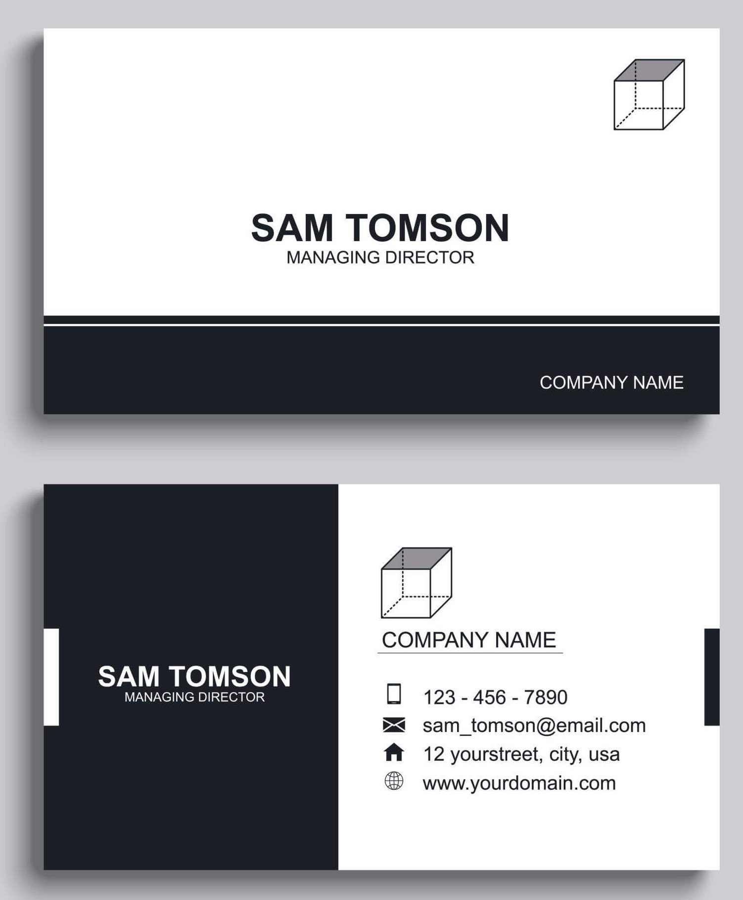 Clean Corporate Business Card