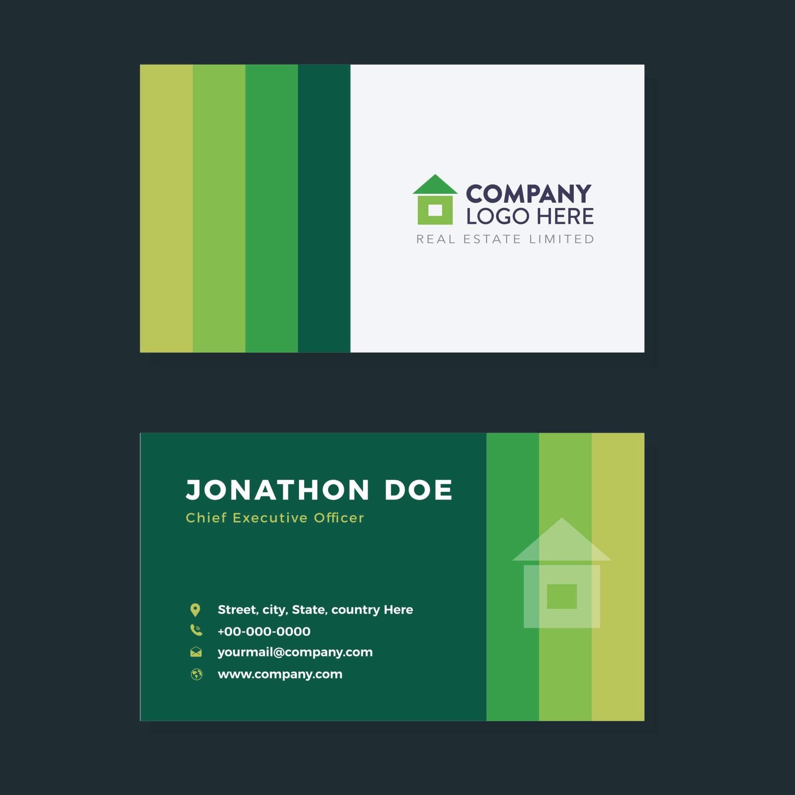 Clean, Corporate, Minimal, Professional Business Card