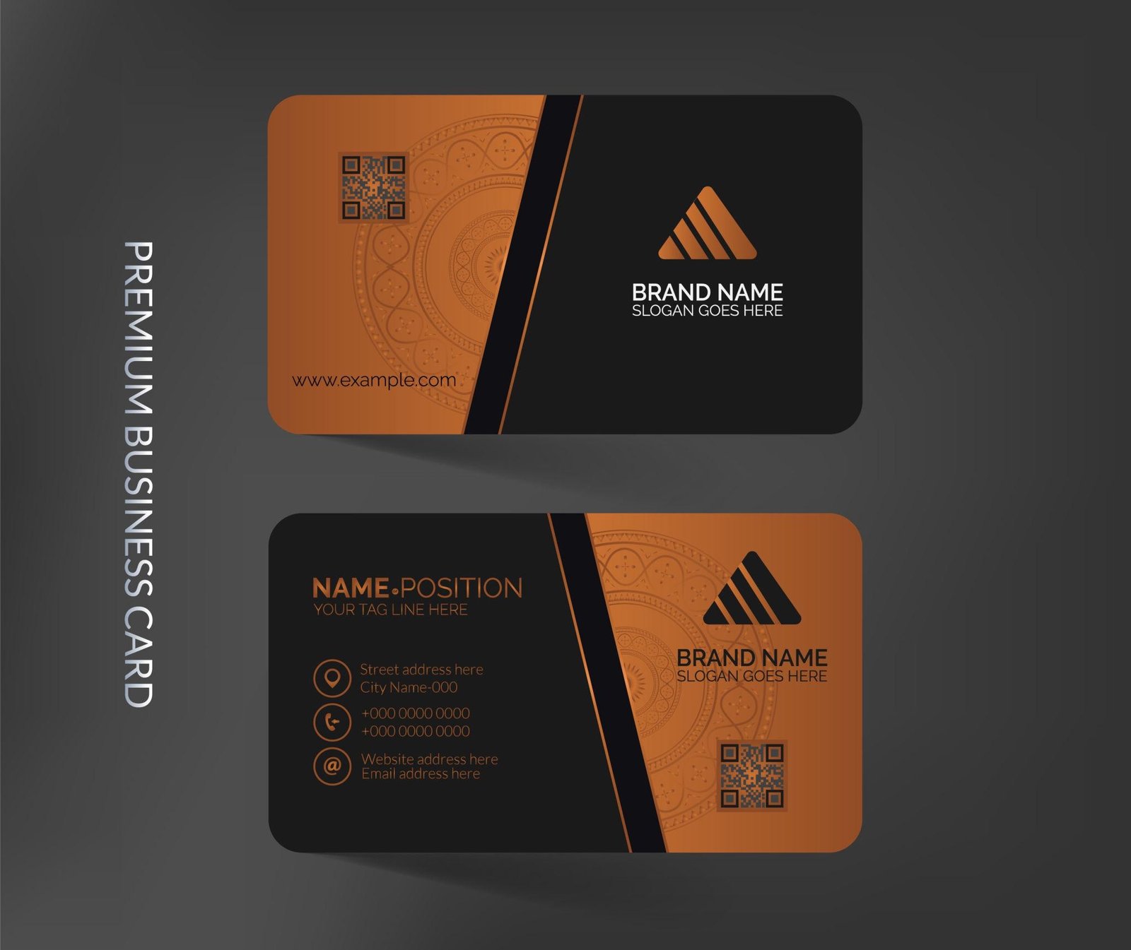 Luxury Black Gold Business Card